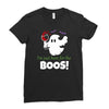 i,m just here for the boos! Ladies Fitted T-Shirt
