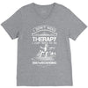 I Don't Need Therapy Just to Do Snowboarding V-Neck Tee