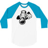 mickey frappe un bang 3/4 Sleeve Shirt