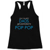best dad get promoted to pop pop Racerback Tank
