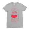 cheeseburger Ladies Fitted T-Shirt