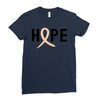 Hope Uterine Cancer Awareness Ladies Fitted T-Shirt