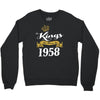 kings are born in 1958 Crewneck Sweatshirt