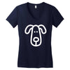 dog (2) Women's V-Neck T-Shirt