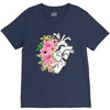 Heart And Flowers V-Neck Tee