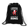 i know when those sleigh bells ring Drawstring Bags