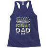 proud army dad 5 Racerback Tank