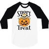 halloween pug 3/4 Sleeve Shirt