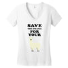Save The Drama For Your Lama Women's V-Neck T-Shirt