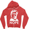 nope Zipper Hoodie