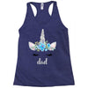 birthday unicorn family series dad Racerback Tank