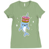 narwhal donuts cute unicorn sweet cool awesome Ladies Fitted T-Shirt