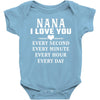 I Love You Nana Baby Bodysuit