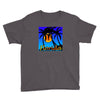florida palm trees sunset Youth Tee