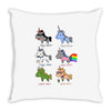 unicorn funny Throw Pillow