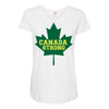 canada strong Maternity Scoop Neck T-shirt