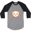 Bacon Egg Skull 3/4 Sleeve Shirt