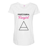Professional Fangirl Maternity Scoop Neck T-shirt