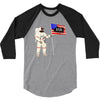 Astronaut Celebrating Independence  Day at 1776 3/4 Sleeve Shirt