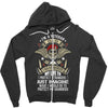 I'm A Veteran Dad T Shirt Zipper Hoodie
