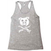 pig bacon cross bones pirate Racerback Tank
