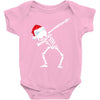 skeleton dabbing christmas Baby Bodysuit