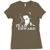 twilight pullover bella jacob edward film Ladies Fitted T-Shirt