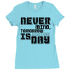 never mind Ladies Fitted T-Shirt