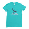 dolphin rider Ladies Fitted T-Shirt