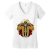 hip hop and rose Women's V-Neck T-Shirt