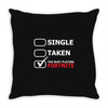 too busy playing fortnite White Logo Throw Pillow