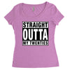 straight outta my twenties Women's Triblend Scoop T-shirt