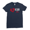 love and a dog life Ladies Fitted T-Shirt