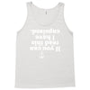 if you can read this i have capsized Tank Top