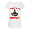 gaming hold and play Maternity Scoop Neck T-shirt