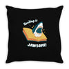 reading is jawsome Throw Pillow