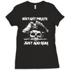 instant pirate just add rum Ladies Fitted T-Shirt