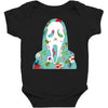 scream floral Baby Bodysuit