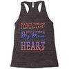 my mom is in heaven forever Racerback Tank