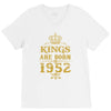 kings are born in 1952 V-Neck Tee