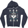 merry wolfmas Zipper Hoodie