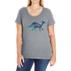 Princess Dinosaur Ladies Curvy T-Shirt