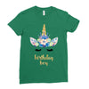 birthday unicorn family series birthday boy Ladies Fitted T-Shirt