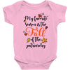 my favorite season is the fall of the patriarchy Baby Bodysuit