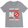 say no to civil war V-Neck Tee