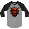 evil face 3/4 Sleeve Shirt