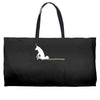 unicorn scooting on the floor Weekender Totes
