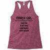 March Girl Racerback Tank