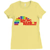 racing rainbow Ladies Fitted T-Shirt