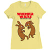 wiener wars dachshund dogs Ladies Fitted T-Shirt